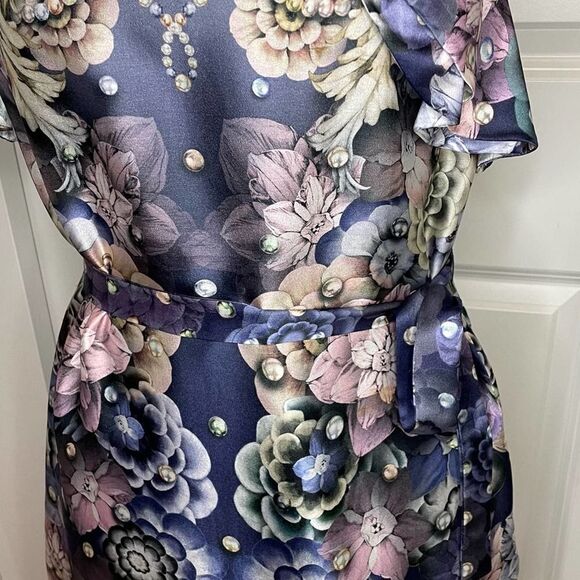 Anthropologie Leifsdottir Designer Silk Floral Dress size 4 - Picture 4 of 13